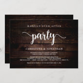 ハッピーエバーアフター パーティー, ラスティック ウッド, 挙式 招待状 (正面/裏面)