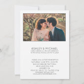 ハッピーエバーアフター パーティー レセプションのみ 2 枚の写真 招待状 (裏面)