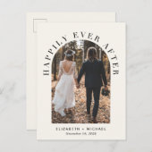 ハッピーエバーアフター フォト アーチ ウェディング レセプション 案内ポストカード (正面/裏面)