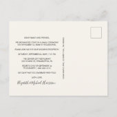 ハッピーエバーアフター フォト アーチ ウェディング レセプション 案内ポストカード (裏面)