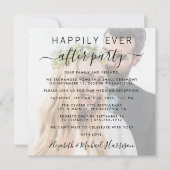 ハッピーエバーアフター フォト ウェディング レセプション 招待状 (正面)
