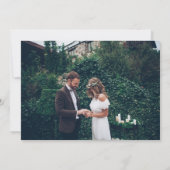 ハッピーエバーアフター フォト ウェディング レセプション 招待状 (裏面)