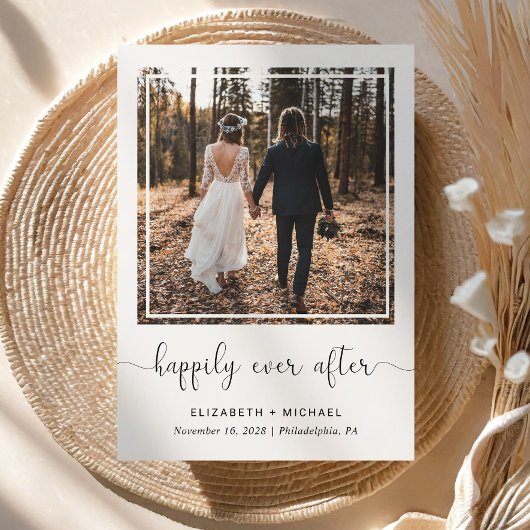 ハッピーエバーアフター フォト ウェディング レセプション 案内状