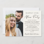 ハッピーエバーアフター フォト クリーム ウェディング レセプション 招待状 (正面)