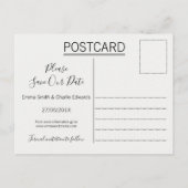 ハッピーエバーアフター フォト セーブ・ザ・デート ポストカード (裏面)