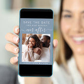 ハッピーエバーアフター フォト ダスティーブルー ウェディング セーブザデート