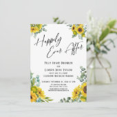 ハッピーエバーアフター ユーカリ ひまわり パーティー 招待状 (スタンド正面)