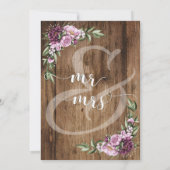 ハッピーエバーアフター ラスティックフラワーレセプションオンレー 招待状 (裏面)