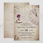 ハッピーエバーアフター ヴィンテージ フェアリーテイル ウェディング 招待状 (正面/裏面)