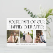 ハッピーエバーアフター 白い結婚式 写真 サンキューカード (スタンド正面)