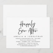 ハッピーエバーアフター 結婚式前撮りディナーご招待 招待状 (正面/裏面)