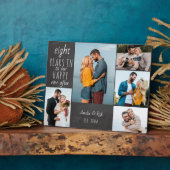 ハッピーエバーアフター 結婚記念日の写真 フォトプラーク (側面)