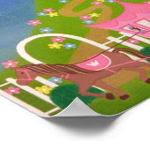 ハッピーエバーアフター - 8x10 プリンセス城 キッズアート ポスター (角)