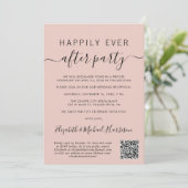 ハッピーエバーアフター QRコード ウェディング レセプション 招待状 (スタンド正面)