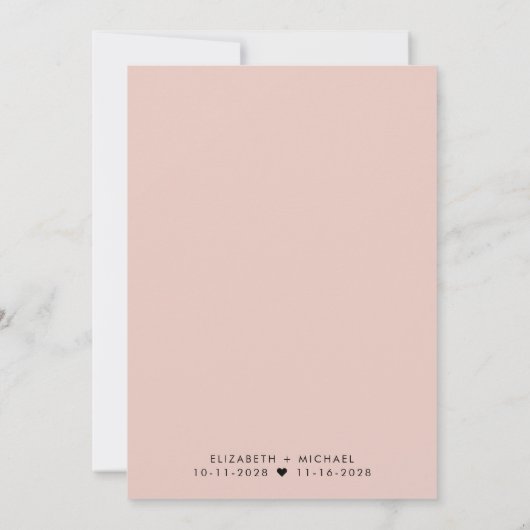 ハッピーエバーアフター QRコード ウェディング レセプション 招待状 (裏面)