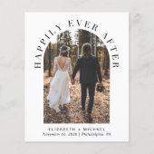ハッピーエバーアーチフォト披露宴招待状 (正面)