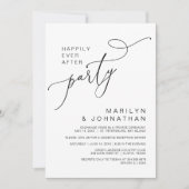 ハッピーエバーディナーと披露宴後の踊り 招待状 (正面)