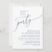 ハッピーエバーディナーと披露宴後の踊り 招待状 (正面)