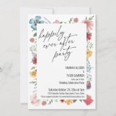 ハッピーエバーワイルドフラワーパーティー披露宴 招待状 (正面)