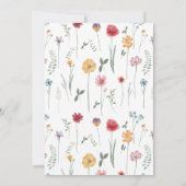 ハッピーエバーワイルドフラワーパーティー披露宴 招待状 (裏面)