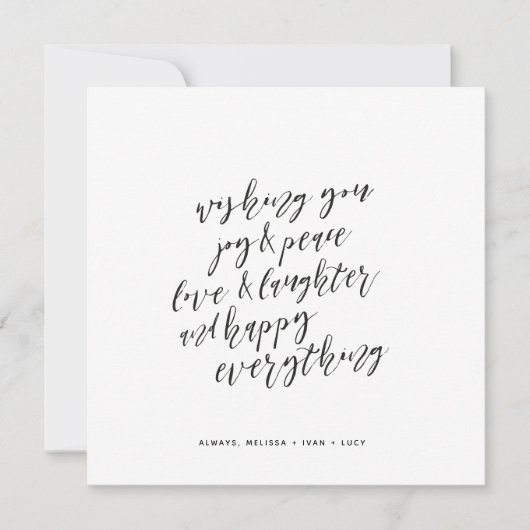 ハッピーエブリシング シーズンカード (正面)