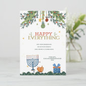 ハッピーエブリシング ホリデー グリーティング カード (スタンド正面)