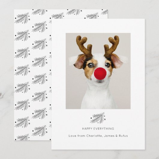 ハッピーエブリシング ホリデー フォト カード (正面/裏面)