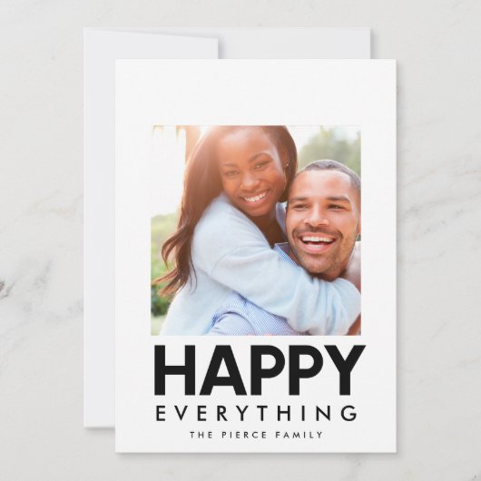 ハッピーエブリシング モダンスクエアフォト シーズンカード (正面)