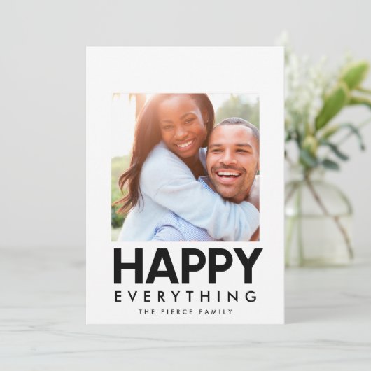 ハッピーエブリシング モダンスクエアフォト シーズンカード (スタンド正面)