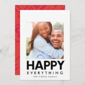 ハッピーエブリシング モダンスクエアフォト シーズンカード (正面/裏面)