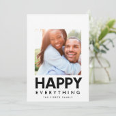 ハッピーエブリシング 現代的なスクエア写真カード シーズンカード (スタンド正面)