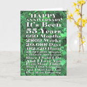 ハッピーエメラルド結婚55周年 カード (黄色い花)