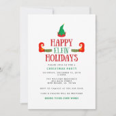 ハッピーエルフィンホリデイズクリスマスパーティー 招待状 (正面)