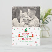 ハッピーエルフィンホリデーズクリスマスフォトカード シーズンカード (スタンド正面)