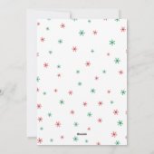 ハッピーエルフィンホリデーズクリスマスフォトカード シーズンカード (裏面)