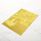 ハッピーエレガントディワリろうそく金箔シャイニーカード 箔シーズンカード (回転した状態)