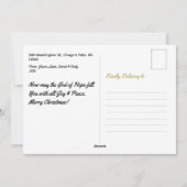 ハッピーエレガントホリデーズフォトクリスマスカード シーズンカード (裏面)