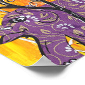 ハッピーエレファントパレードプリント ポスター (角)