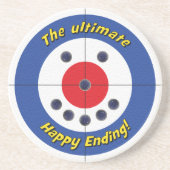 ハッピーエンディング砂岩コースター – （青） コースター (正面)