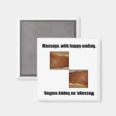 ハッピーエンドでマッサージ。 マグネット (正面/裏面)