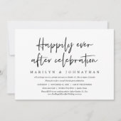 ハッピーエンドのカジュアルウェディングエロープメントディナー 招待状 (正面)