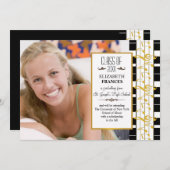 ハッピーエンドの写真　卒業のお知らせ 案内状 (正面/裏面)