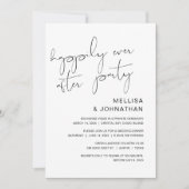 ハッピーエンドの結婚パーティー 招待状 (正面)