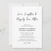 ハッピーエンドの結婚式 Love, Laughter & Happily Ever After 招待状 (正面)