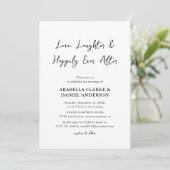 ハッピーエンドの結婚式 Love, Laughter & Happily Ever After 招待状 (スタンド正面)
