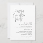 ハッピーエンドの結婚記念パーティー 招待状 (正面)