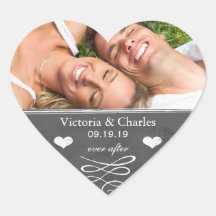 ハッピーエンドの黒板 結婚式の予告状 シール