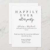 ハッピーエンドパーティーの挙式&披露宴 招待状 (正面/裏面)