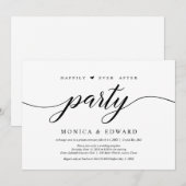 ハッピーエンドパーティー ウェディングエロープメント 招待状 (正面/裏面)