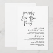 ハッピーエンドパーティー ウェディングエロープメント 招待状 (正面/裏面)